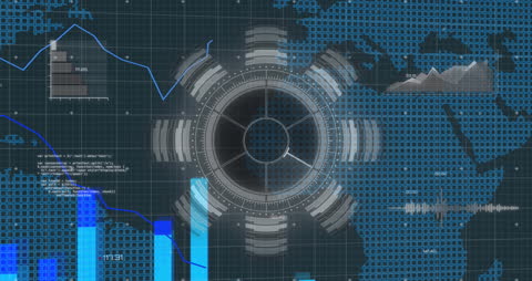 Futuristic Data Visualization With Global Interface