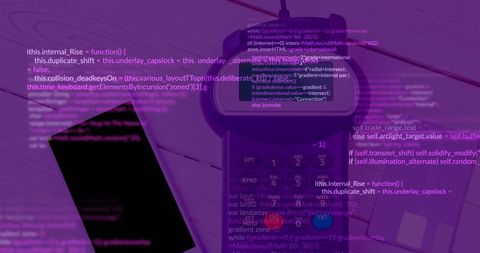 digital fintech concept with coding and payment terminal - Download Free Stock Images Pikwizard.com