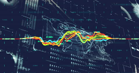 Financial Data Chart with Global Trends