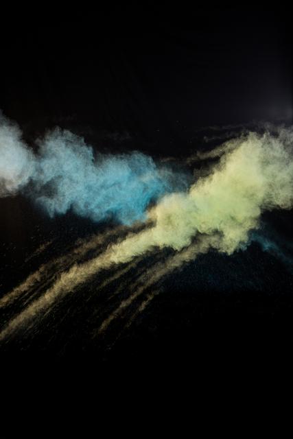 Color powder splashing on black background - Download Free Stock Photos Pikwizard.com