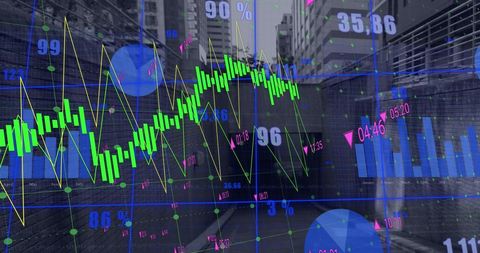Innovative Business Graphs and Data Technology in Urban Setting - Download Free Stock Images Pikwizard.com