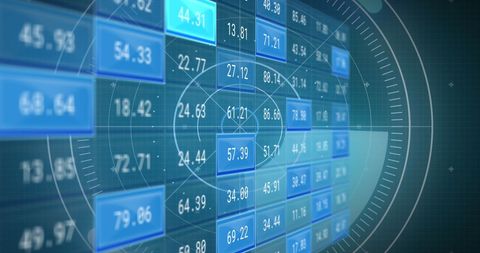 Digital Finance Data Processing With Abstract Interface - Download Free Stock Images Pikwizard.com
