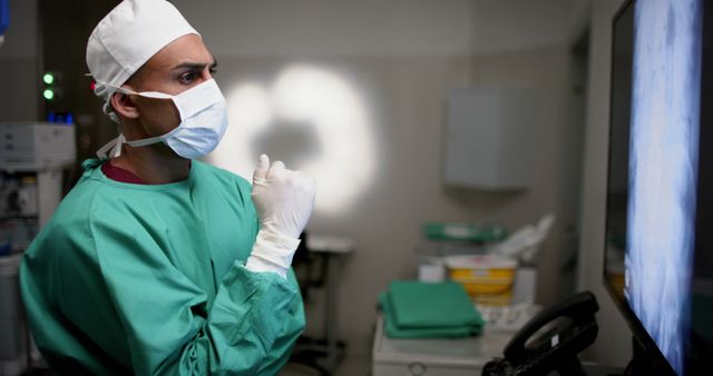 Surgeon Scrubbing In and Preparing for Surgery - Download Free Stock Images Pikwizard.com