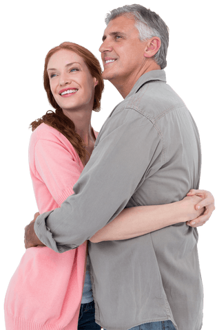 Transparent Affectionate Mature Couple Embracing Joyfully - Download Free Stock Videos Pikwizard.com