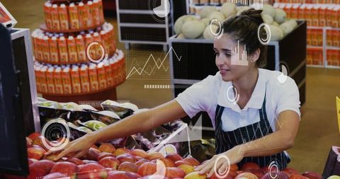 Sorting Apples with AR Analytics for Smart Produce Merchandising in Supermarket