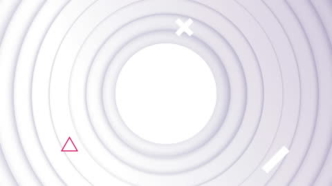 Geometric Spirals with Animated Shapes Background