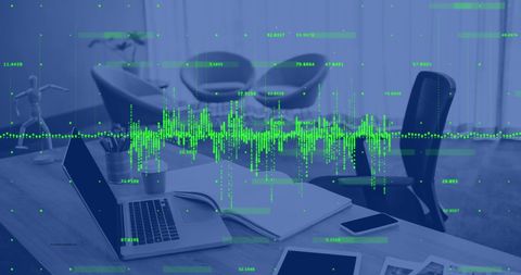 Financial data analytics in contemporary office space