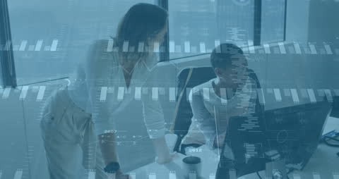 Female Business Analysts Overlapping with Financial Graph Projections