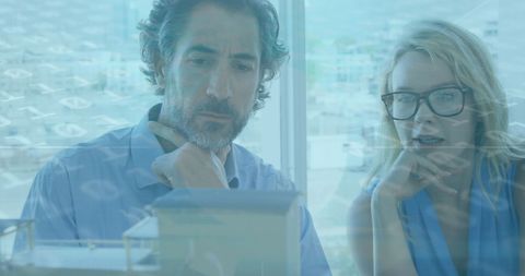 Collaborative Team Analyzing Data and Technology Insights