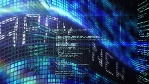 Futuristic Data Visualization with New Year Message