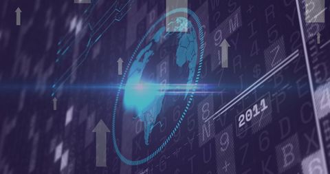 Global Data Visualization with Financial Arrows and Digital Interface - Download Free Stock Images Pikwizard.com