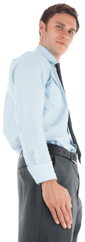 Self-Confident Businessman on Transparent Background