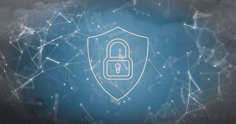 Digital Security Concept with Padlock Interface Background - Download Free Stock Images Pikwizard.com