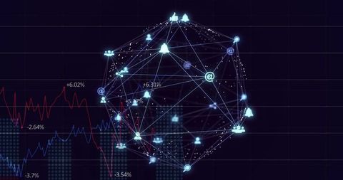 Digital network web of connections with data integration