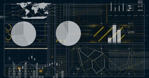 Global Financial Data Visualization and Analysis Design - Download Free Stock Images Pikwizard.com