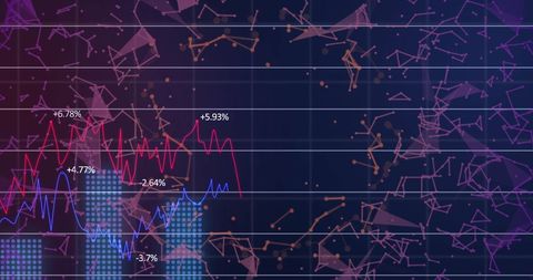 Abstract Financial Data Visualization with Global Connections - Download Free Stock Images Pikwizard.com