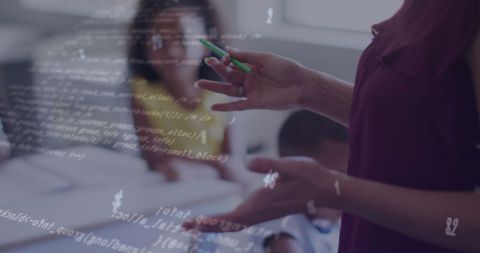 Digital Data Interaction Concept with Smartphone Users