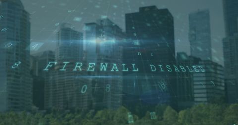 Cybersecurity Breach Concept Over Urban Cityscape - Download Free Stock Images Pikwizard.com