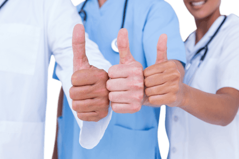 medical team giving thumbs up transparent unity concept - Download Free Stock Videos Pikwizard.com