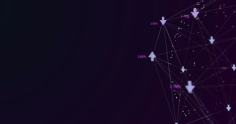 Abstract Data Network with Arrows and Statistics - Download Free Stock Images Pikwizard.com