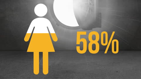 Graphic illustrating financial confidence and investment choices for women. Represents security with safe icon; enhances content on empowerment, financial planning, and investing.