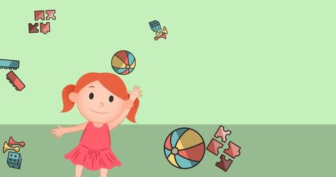 Happy Child With Toys Celebrating Universal Children's Day - Download Free Stock Images Pikwizard.com