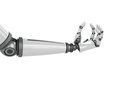 Sleek Robotic Hand Outstretched on Transparent Background - Download Free Stock Videos Pikwizard.com