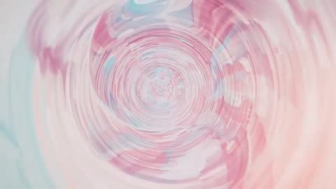 Tranquil Pastel Swirl Vortex with Concentric Rings Animation