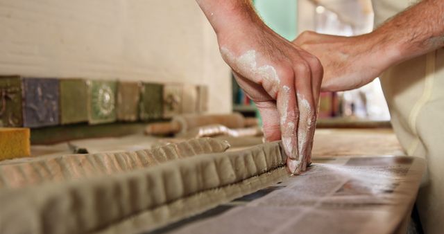 Person crafting clay in artisan pottery workshop - Download Free Stock Images Pikwizard.com