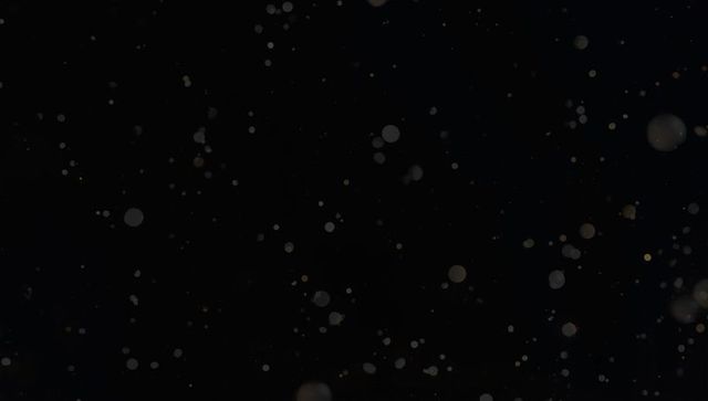 Floating Light Particles in Dark Minimalist Background