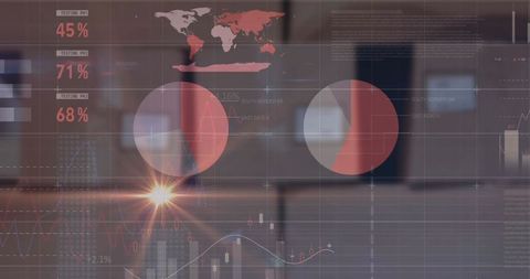 corporate office with semi-transparent data dashboard - Download Free Stock Images Pikwizard.com