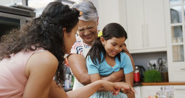 Generational Bonding over Cooking in Hispanic Family Kitchen - Download Free Stock Images Pikwizard.com