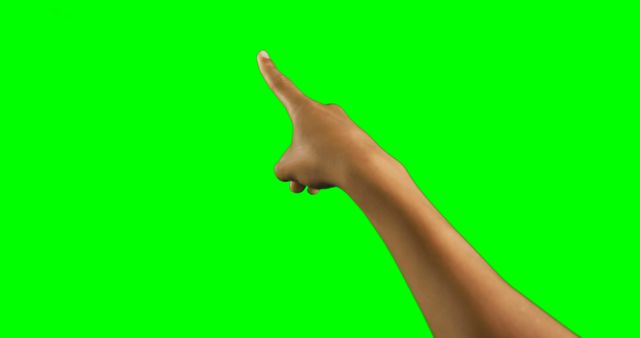 Hand Pointing Upwards on Green Background - Download Free Stock Images Pikwizard.com