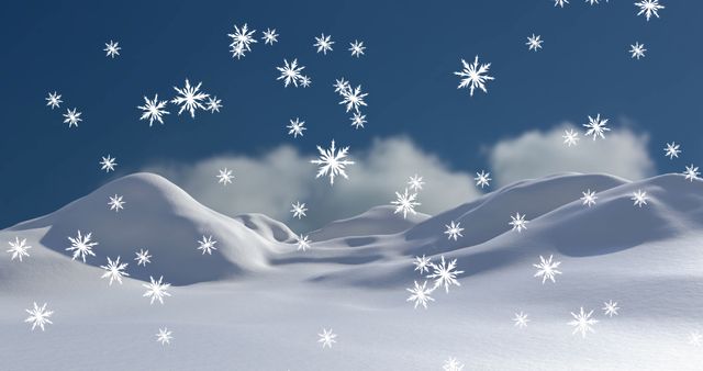 Snowflakes Falling on Peaceful Winter Landscape - Download Free Stock Images Pikwizard.com