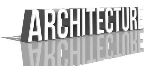 3D Architecture Text on Reflective Transparent Background - Download Free Stock Videos Pikwizard.com