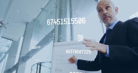 Executive Presenting Business Ideas with Data Visualization - Download Free Stock Images Pikwizard.com
