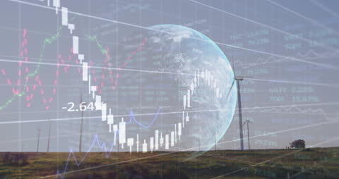 Global Business Energy Concepts with Digital Overlay