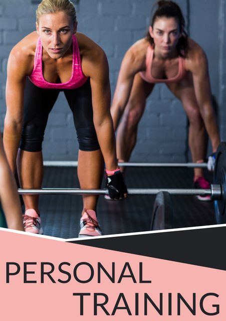 Women Performing Weightlifting During Personal Training Session - Download Free Stock Templates Pikwizard.com