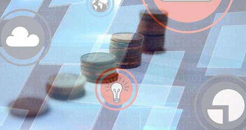 Digital Innovation on Global Economy with Technology Concept