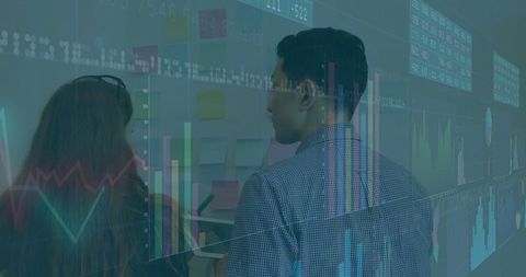 Colleagues Discussing Data for Business Strategy Collaboration