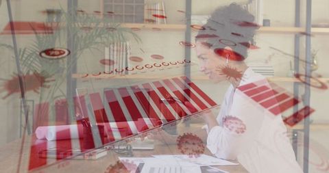 Professional Woman Working with Technology in Home Office