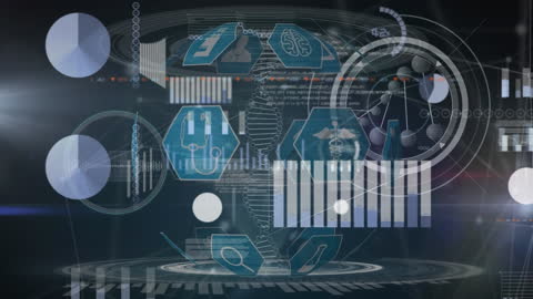 Futuristic Digital Data and DNA Strand Interface
