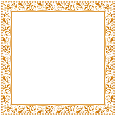 Antique Scrollwork Frame with Gold Beaded Edges Transparency - Download Free Stock Videos Pikwizard.com