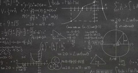 Mathematical Equations Floating Freely in Abstract Space - Download Free Stock Images Pikwizard.com