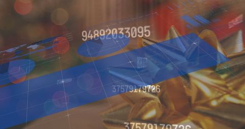 Digital Data Processing Over Festive Decorations