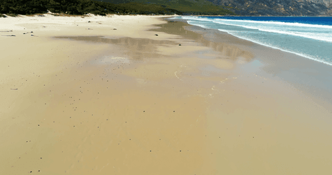 transparent ocean waves washing sandy beach - Download Free Stock Videos Pikwizard.com