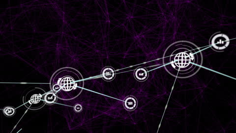 Digital Network Connections and Global Data Visualization