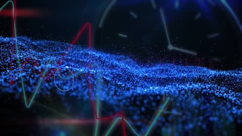 Dynamic Blue Spheres with Time and Data Elements