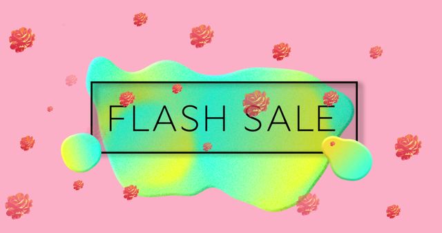 Vibrant Flash Sale Design with Colorful Blooms - Download Free Stock Images Pikwizard.com