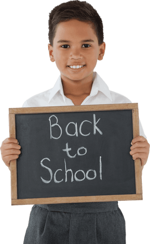 transparent portrait of schoolboy holding back to school chalkboard - Download Free Stock Videos Pikwizard.com